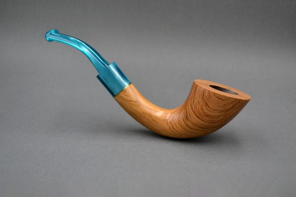 Soren Eric Andersen Tribute Horn 2178 – Olive Wood Tobacco Pipe