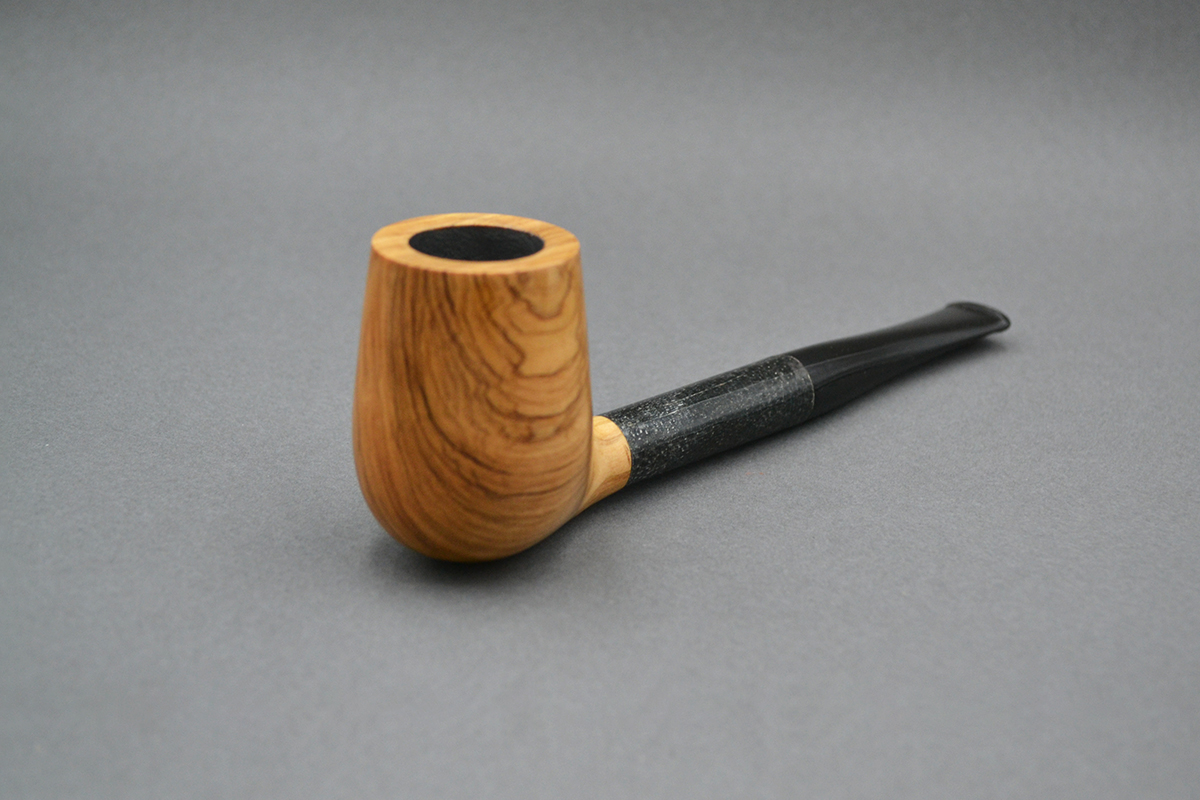 Carbon Billiard 2156 – Olive Wood Tobacco Pipe