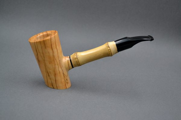 Smooth Poker 21119 – Olive Wood Tobacco Pipe