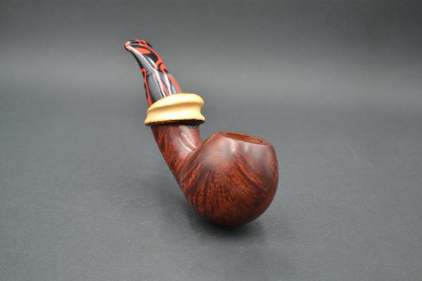 Teardrop Bent Egg 21114 – Briar Tobacco Pipe