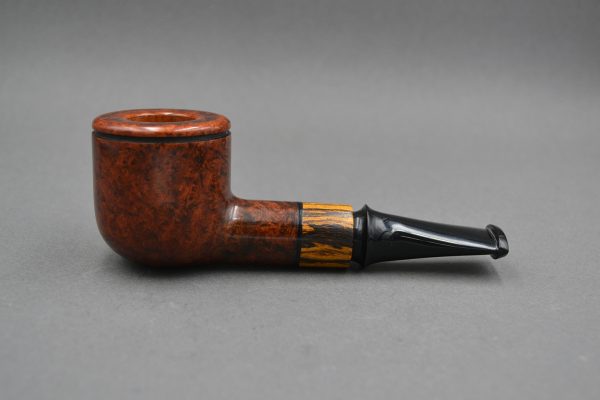 Short Pot 22165 - Handmade Briar Tobacco Pipe by Constantinos Zissis, Corfu, Greece