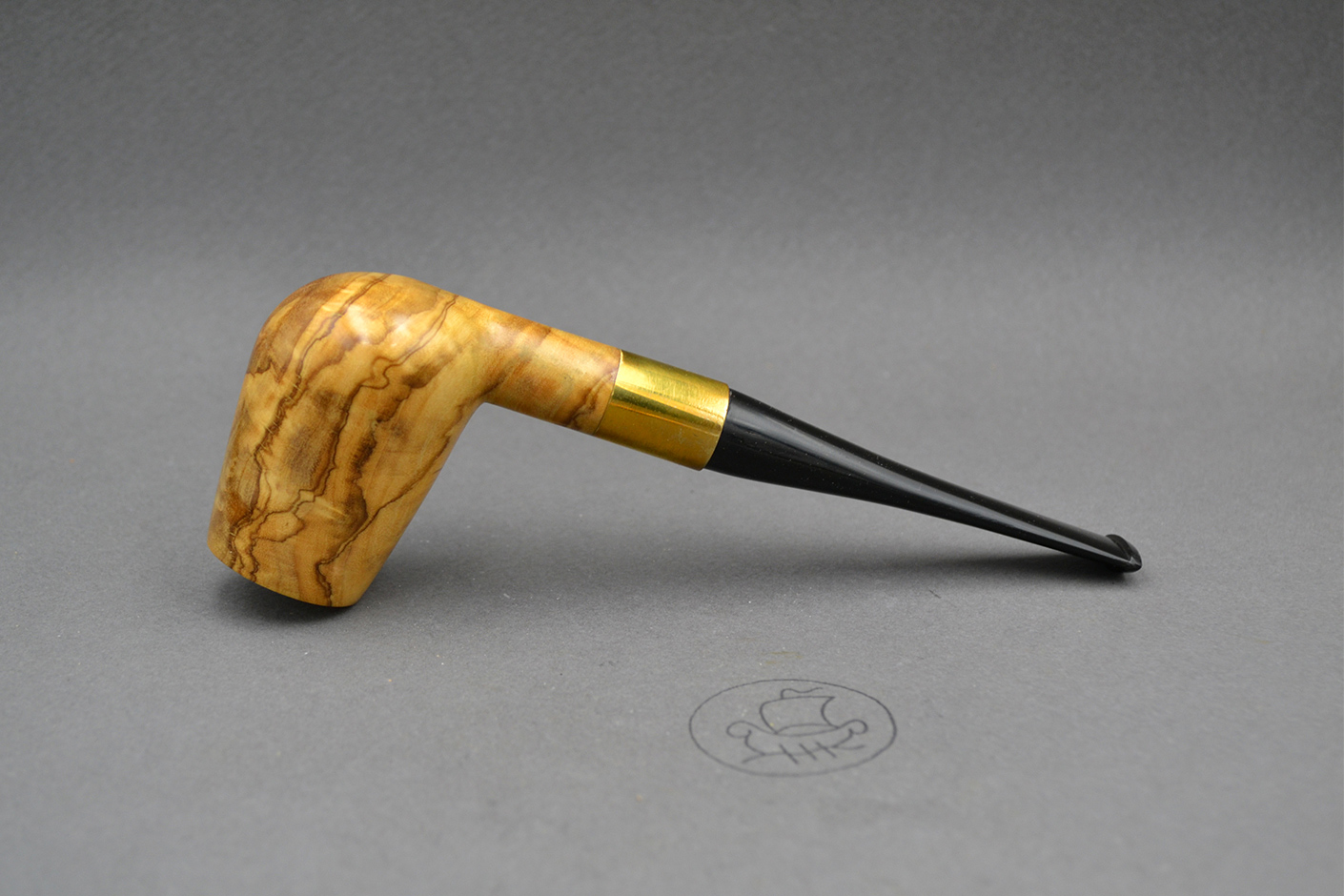 Anniversary 22241 Handmade Olive Wood Tobacco Pipe Constantinos Zissis 0000