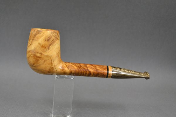 Sol - 23297 - Handmade Olivewood Tobacco Pipe by Constantinos Zissis, Corfu, Greece